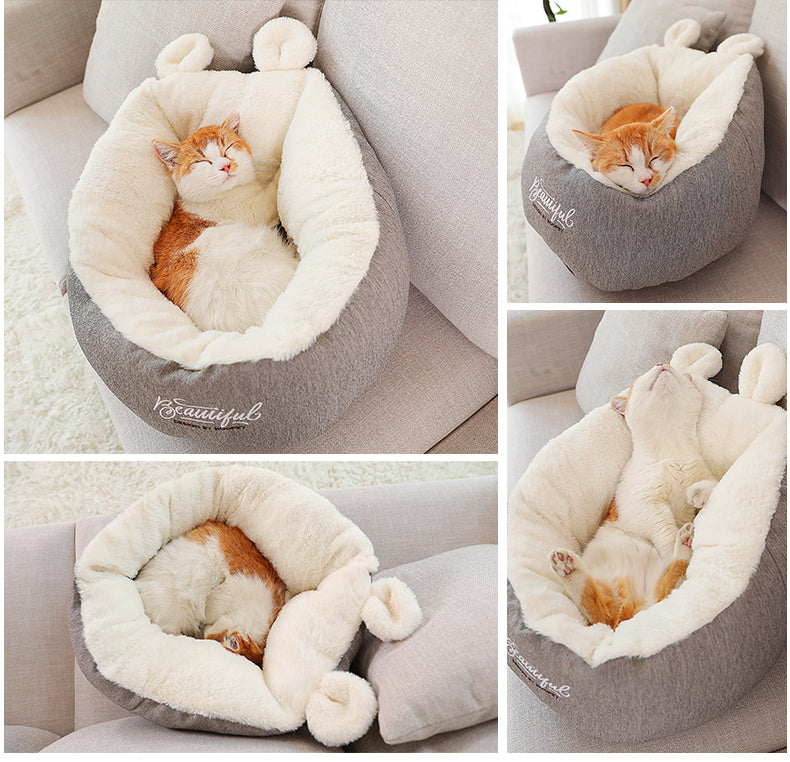 Pet Bed Warming Soft Sleeping Bag Cushion